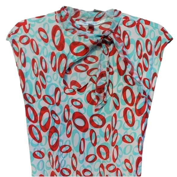 Vintage DVF Silk Mod Asian Style Dress - Picture 4 of 7